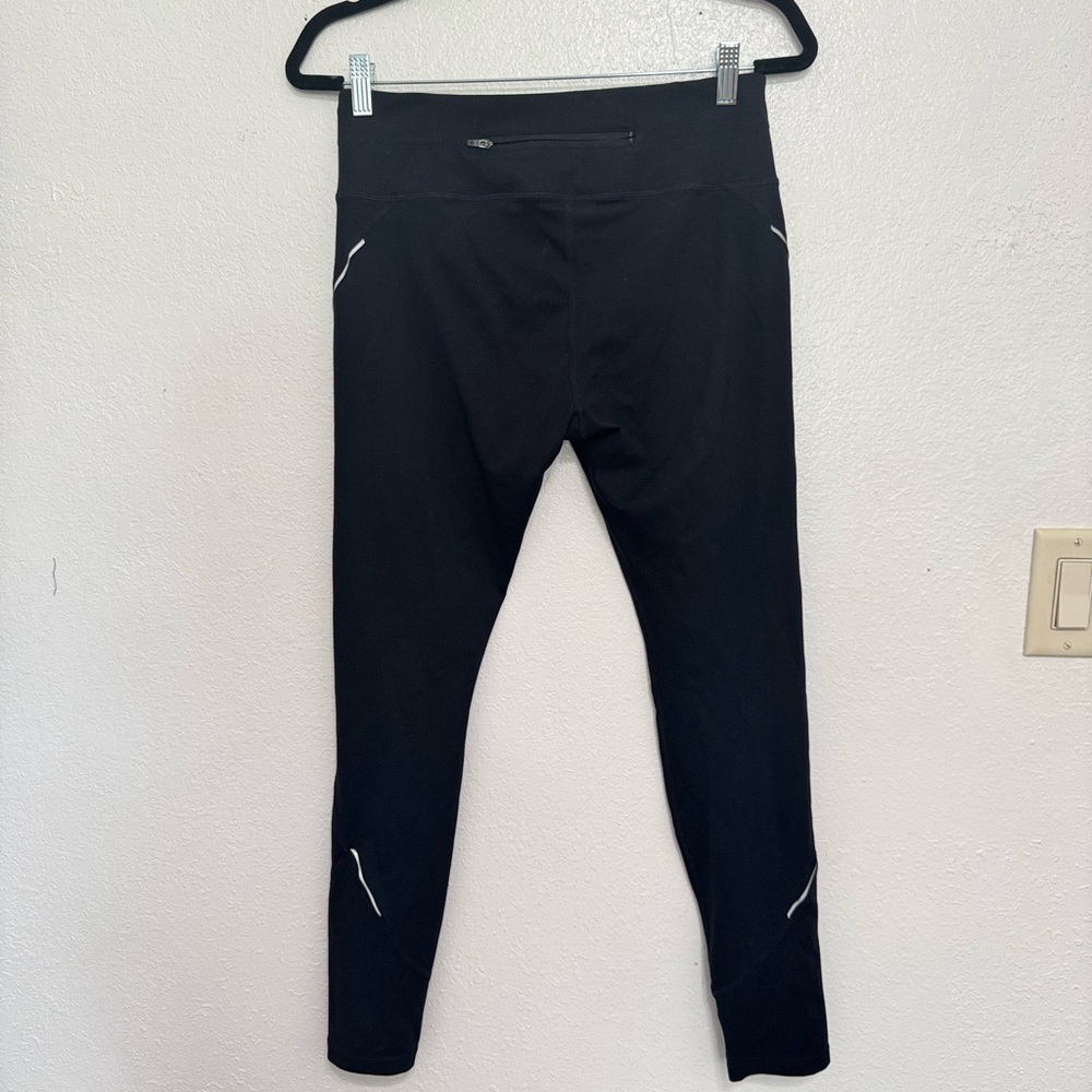 Athleta Black Powder Peak Leggings Size Medium Black - Picture 3 of 9